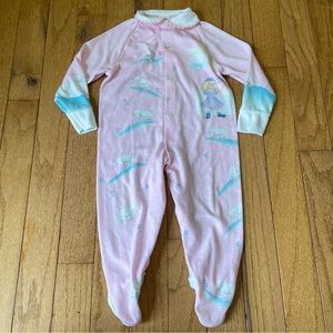 VINTAGE TEDDY BEARS PINK BLUE MARY HAD A LITTLE LAMB PAJAMAS SIZE 12 MONTHS